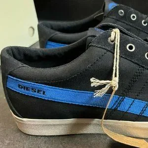 Men Diesel Casual Shoes D-String Low Anthracite/Nautical Y01107 P0956 h5478 Men Diesel Casual Shoes D-String Low Anthracite/Nautical  main image 4
